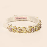Elegant Pearls And Beads Embellished Off White Hair Band