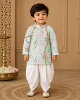 mint green kurta set