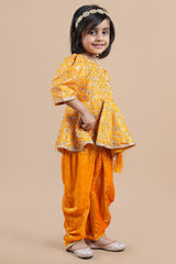 Hand embellish Peplum dhoti set