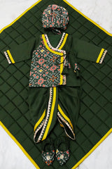 Green jamna set for boy