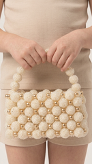 Handmade Pearl Bead Bag for Kids | Premium Mini Occasion Purse