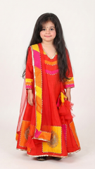 Zardozi work multicolour anarkali with beutiful dupatta
