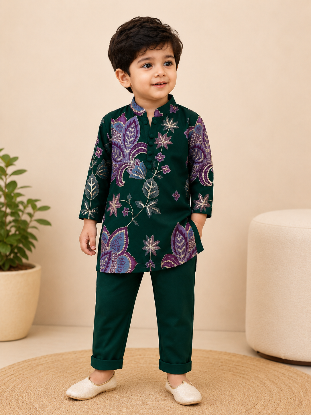 dark green kurta