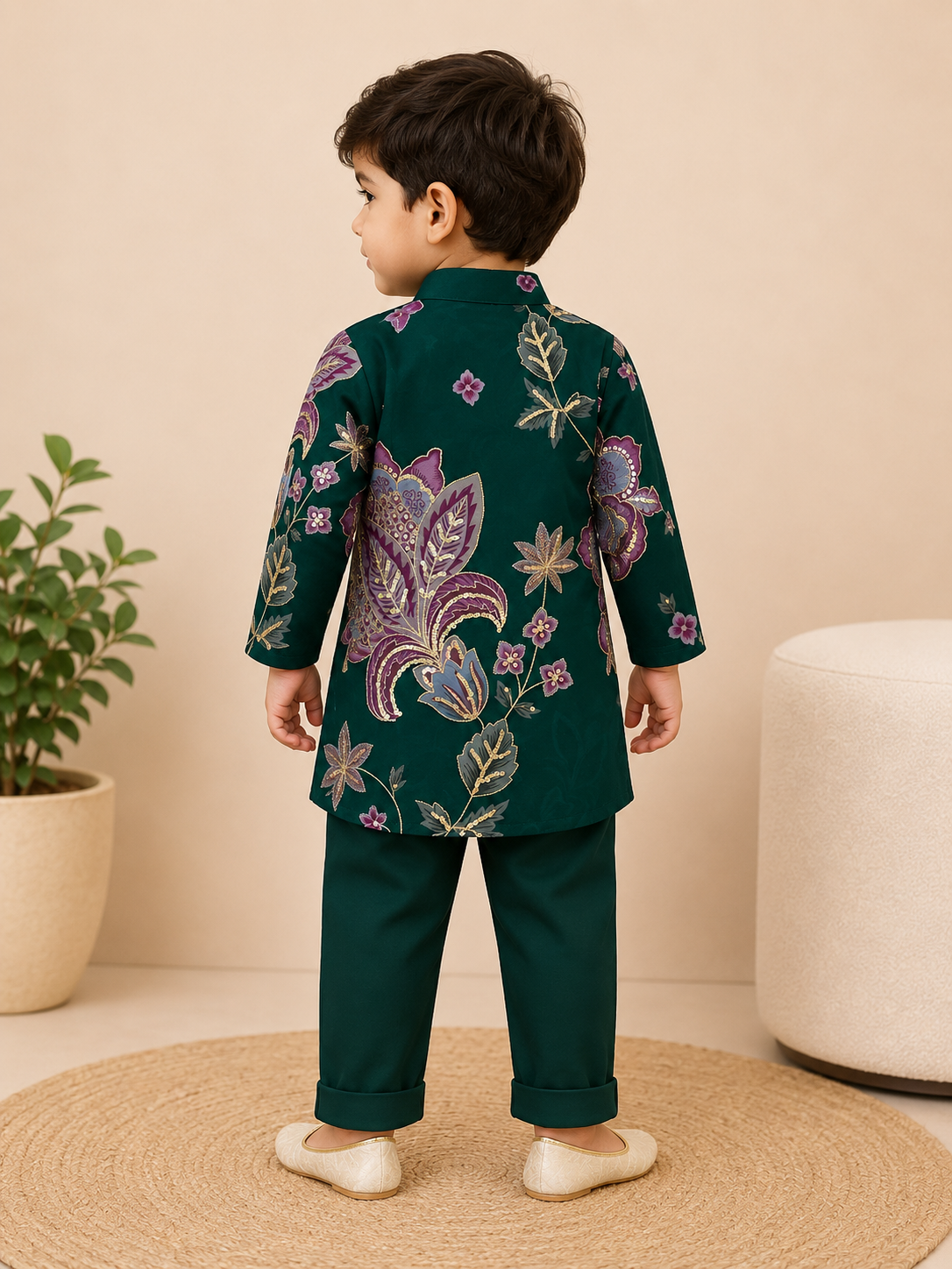 dark green kurta