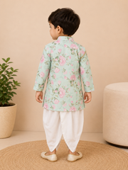 mint green kurta set