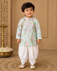 mint green kurta set