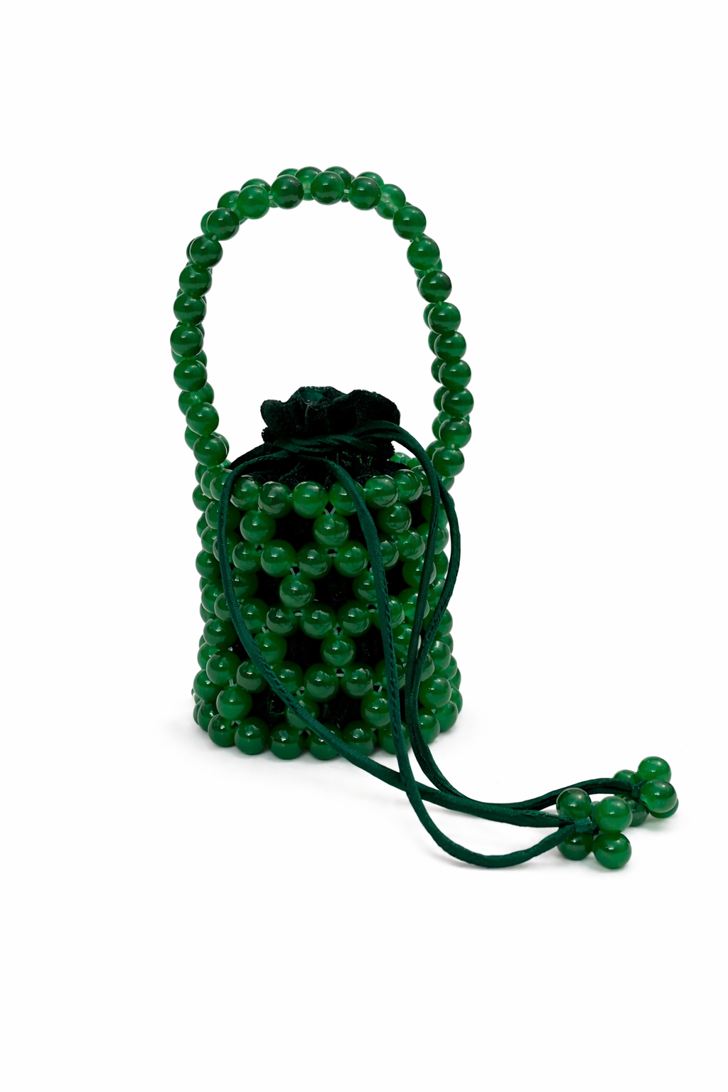 Green Beaded Mini Bag for Kids | Cute Handbag for Girls