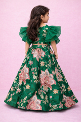 “Grace in Green — Perfect Festive Look for Little Princesses”