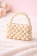 Handmade Pearl Bead Bag for Kids | Premium Mini Occasion Purse
