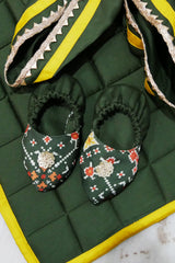 Green jamna set for boy