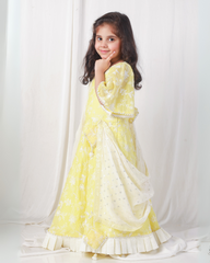 Sunshine Elegance Yellow Anarkali Suit