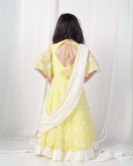 Sunshine Elegance Yellow Anarkali Suit