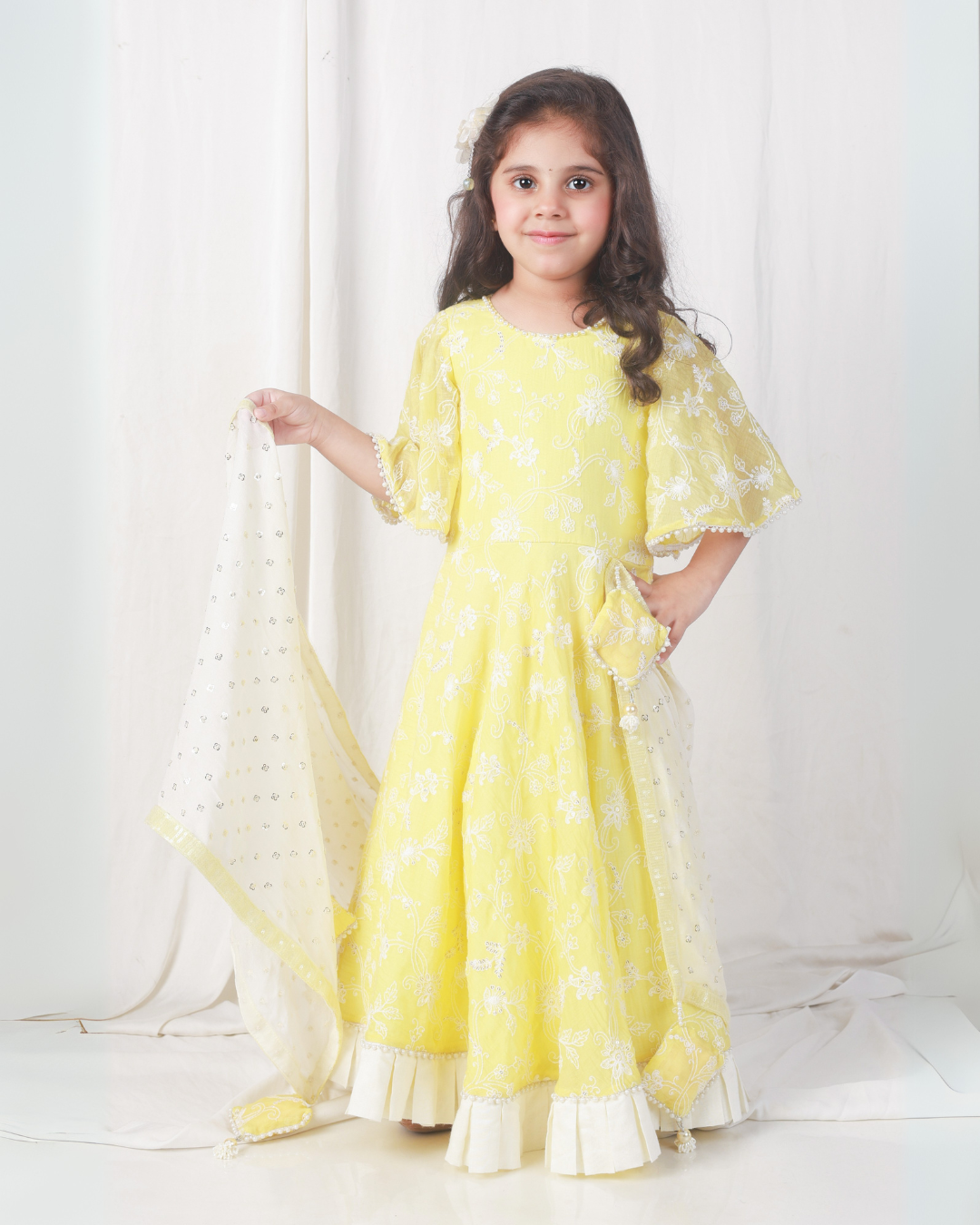 Sunshine Elegance Yellow Anarkali Suit