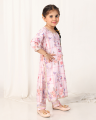 Aqua Floral Zari Work Punjabi Suit Set