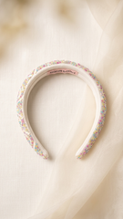 Multi color beads scalp design work hair band